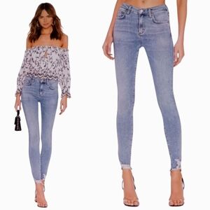 Agolde Sophie High Rise Skinny Chewed Hem GUC $188 Size 28   J1658
